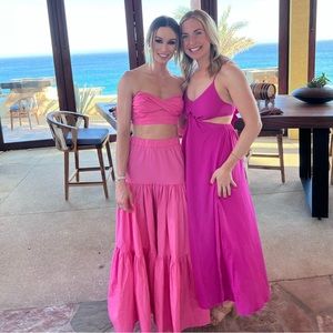 Runway the label pink two piece set